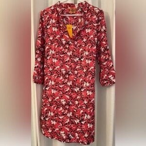 NWT Tory Burch Pink Bunnies Stephanie Dress Size 10
